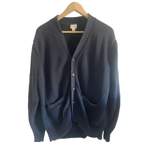 J.Crew blue cardigan size large - Picture 1 of 11